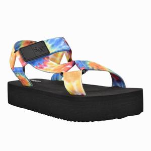 Nine West Camping Platform Sandals - Blue - Ireland (DG0172398)